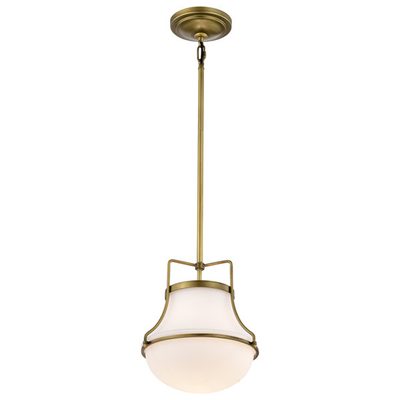 Bashaw 1-Light Dimmable Schoolhouse Pendant