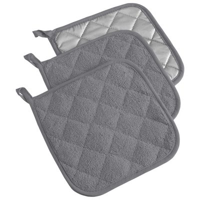 Damontray 3-Piece Cotton Blend Pot Holder Set