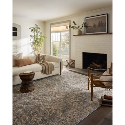 Magnolia Home x Loloi Junie Blue / Natural Area Rug