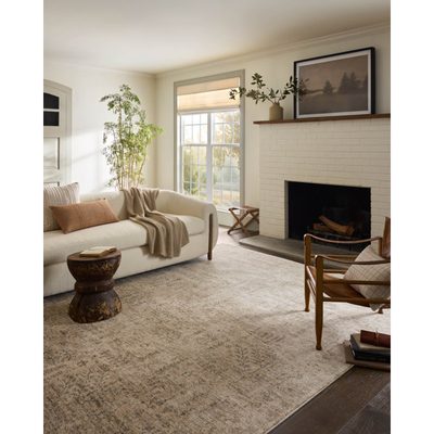 Magnolia Home x Loloi Junie Oatmeal / Smoke Area Rug