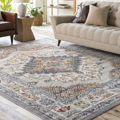Kucera Flatiron Oriental Gray Area Rug
