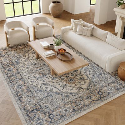 Jurado Oriental Ivory / Gray Area Rug
