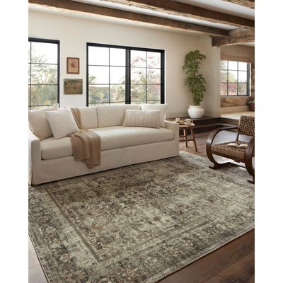 Magnolia Home x Loloi Sinclair Machine Washable Pebble / Taupe Area Rug