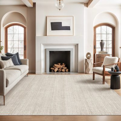 Vintage Striped Non-Slip Washable Area Rug