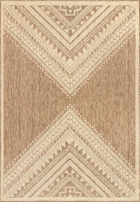 Aztec Prism Indoor/Outdoor Rug – Brown