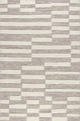 Baja Broken Stripe Rug – Ivory