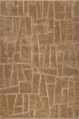Brela Abstract Bohemian Rug – Brown