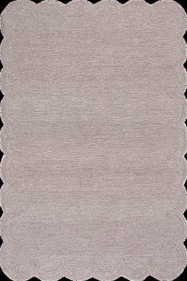 Broaun Solid Bordered Rug – Mauve