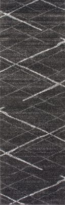 Broken Lattice Rug – Charcoal