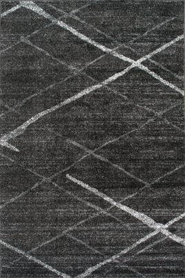Broken Lattice Rug – Charcoal