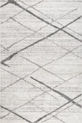 Broken Lattice Rug – Grey