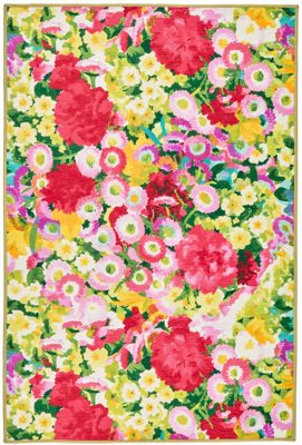 Chamomile Cluster Machine Washable Rug – Multi