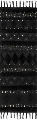 Chandy Textured Wool Rug – Black