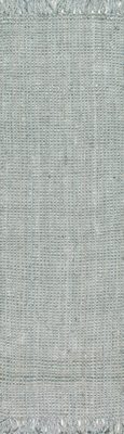Chunky Jute Tasseled Rug – Grey