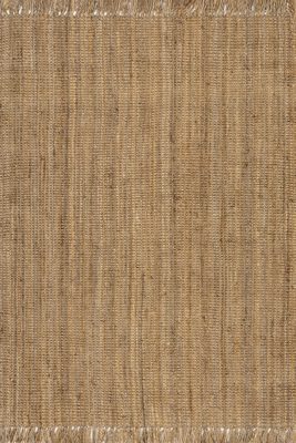 Chunky Jute Tasseled Rug – Natural
