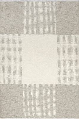Darcy Dual Plaid Reversible Washable Rug – Cream