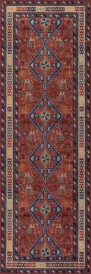 Davina Classic Spill Proof Washable Rug – Brick