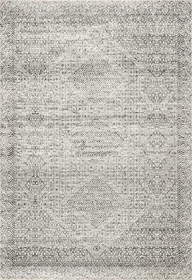 Diamond Mosaic Washable Rug – Grey