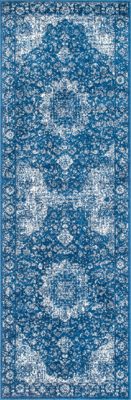 Distressed Persian Rug – Dark Blue