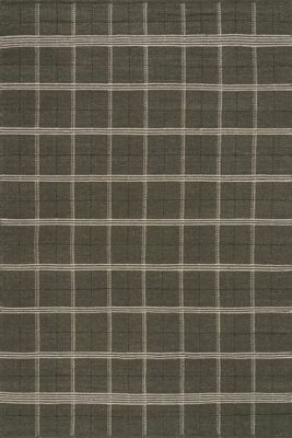 Downing Plaid Wool Rug by Nate Berkus – Green
