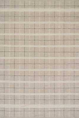 Downing Plaid Wool Rug by Nate Berkus – Grey