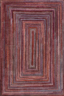 Ebonelle Bordered Bohemian Washable Rug – Red