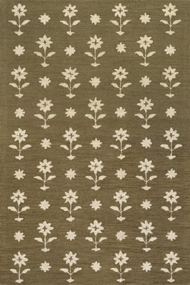 Ella Wool Rug – Olive Green