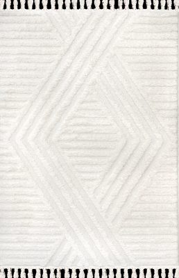Ellie Traverse Shag Rug – Ivory
