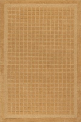 Fritz Checked Wool Rug – Golden Yellow