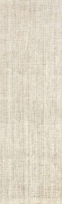 Handwoven Jute Ribbed Solid Rug – Off White