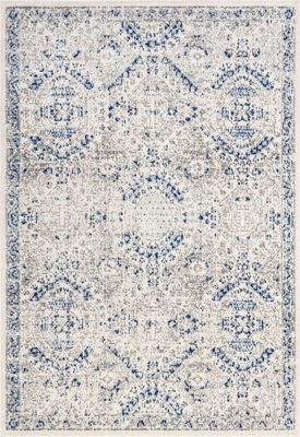 Honeycomb Labyrinth Rug – Blue