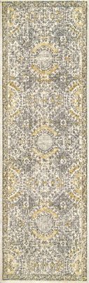 Honeycomb Labyrinth Rug – Gold