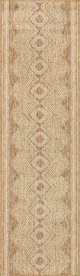 Iris Totem Indoor/Outdoor Flatweave Rug – Light Brown