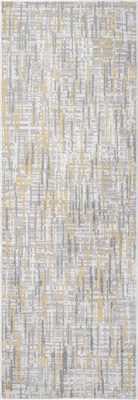 Isabella Crosshatch Abstract Rug – Gold