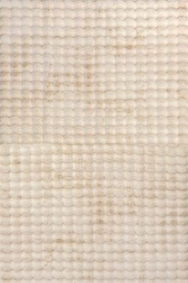 Ivana Checkered Plush Cloud Washable Rug – Beige