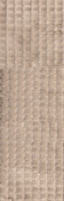 Ivana Checkered Plush Cloud Washable Rug – Taupe