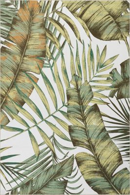 Jungle Spill Proof Washable Rug – Sage Green