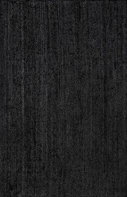 Jute Braided Rug – Black