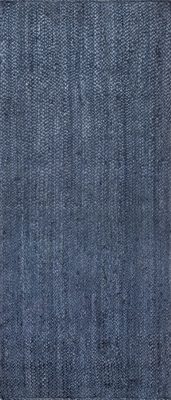 Jute Braided Rug – Navy