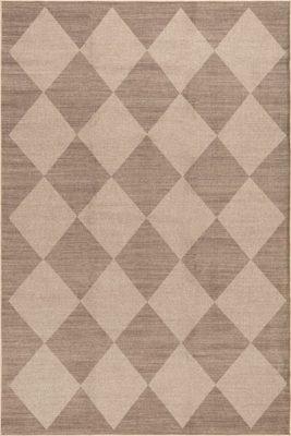 Kamilah Easy-Jute Washable Checkered Rug – Natural