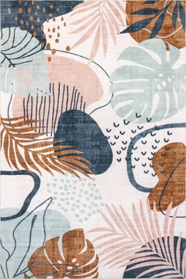 Keyla Palm Washable Indoor/Outdoor Rug – Multicolor