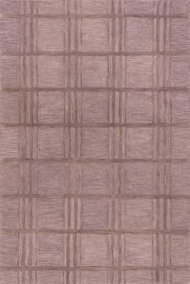 Mallory Checked Wool Rug – Mauve