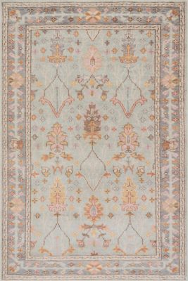 Mara Washable Rug – Light Blue
