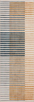 Mauzi Modern Striped Washable Rug – Golden