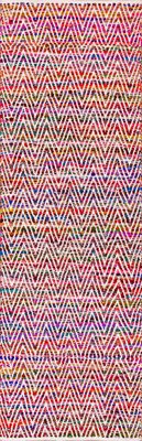 Maxine Chromatic Chevron Rug – Magenta