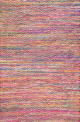 Maxine Chromatic Chevron Rug – Magenta
