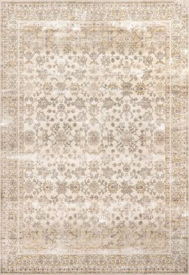 Meena Fading Garden Washable Rug – Beige