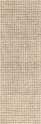 Melrose Checked Rug – Cream