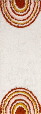 Michelle Shag Sunsets Rug – Orange