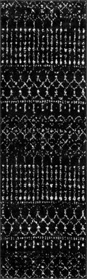 Moroccan Trellis Rug – Black and White
